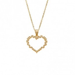 Μενταγιόν Senza από επιχρυσωμένο ασήμι 925