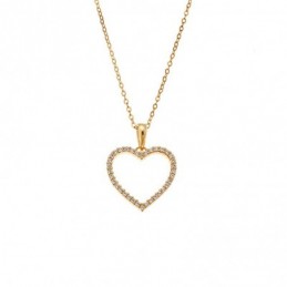 Μενταγιόν Senza από επιχρυσωμένο ασήμι 925