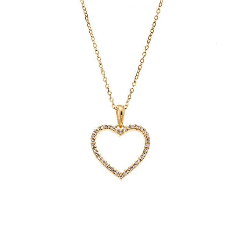 Μενταγιόν Senza από επιχρυσωμένο ασήμι 925