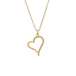 Μενταγιόν Senza από επιχρυσωμένο ασήμι 925