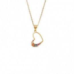 Μενταγιόν Senza από επιχρυσωμένο ασήμι 925