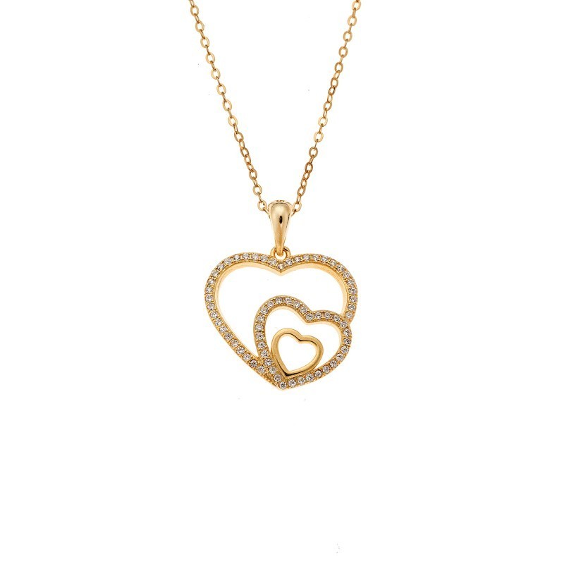 Μενταγιόν Senza από επιχρυσωμένο ασήμι 925