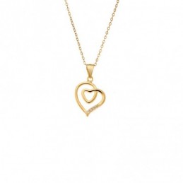 Μενταγιόν Senza από επιχρυσωμένο ασήμι 925