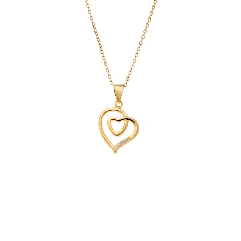 Μενταγιόν Senza από επιχρυσωμένο ασήμι 925