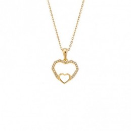 Μενταγιόν Senza από επιχρυσωμένο ασήμι 925