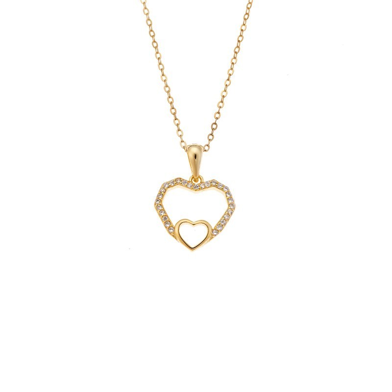 Μενταγιόν Senza από επιχρυσωμένο ασήμι 925