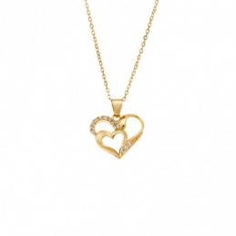 Μενταγιόν Senza από επιχρυσωμένο ασήμι 925