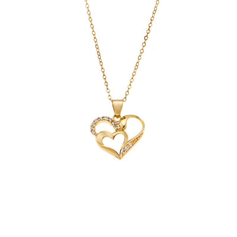 Μενταγιόν Senza από επιχρυσωμένο ασήμι 925