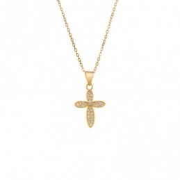 Μενταγιόν Senza από επιχρυσωμένο ασήμι 925