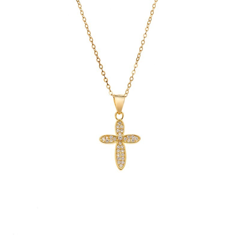 Μενταγιόν Senza από επιχρυσωμένο ασήμι 925