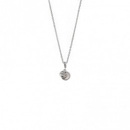 Κολιέ SENZA Rhodium Plated Ασήμι 925 με Φίλντισι SSR4470SR