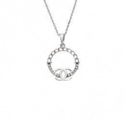 Κολιέ SENZA Rhodium Plated Ασήμι 925 SSR4501SR