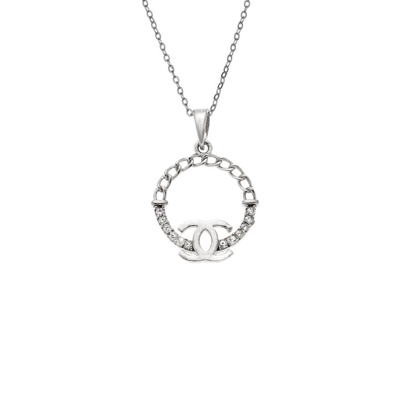 Κολιέ SENZA Rhodium Plated Ασήμι 925 SSR4501SR