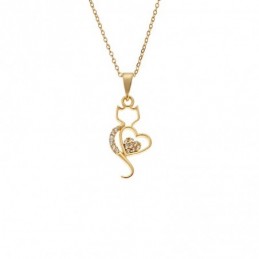 Κολιέ SENZA Καρδούλα Gold Plated Ασήμι 925 SSR4507GD
