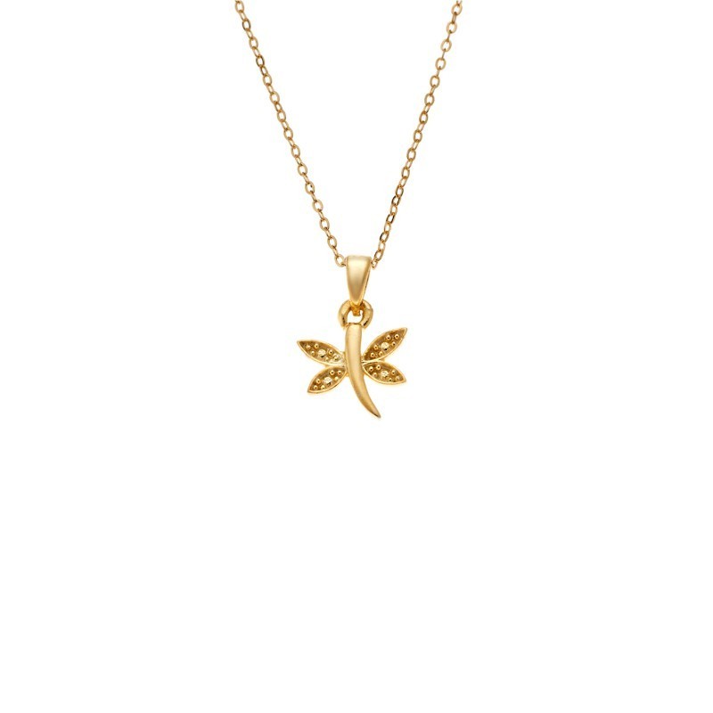 Κολιέ SENZA Πεταλούδα Gold Plated Ασήμι 925 SSR4511GD