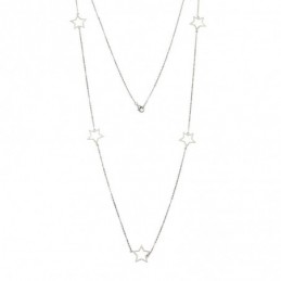 Κολιέ Μακρύ SENZA Ασήμι 925 Αστέρι SSR4517SR