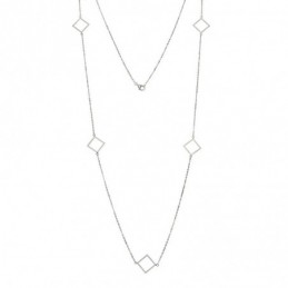Κολιέ Μακρύ SENZA Ασήμι 925 Ρόμβος SSR4518SR