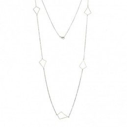 Κολιέ Μακρύ SENZA Ασήμι 925 Διαμάντι SSR4519SR