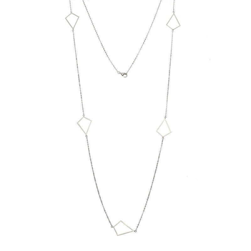 Κολιέ Μακρύ SENZA Ασήμι 925 Διαμάντι SSR4519SR