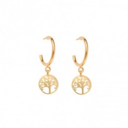 Σκουλαρίκια Κρίκοι Senza επιχρυσωμένο ασήμι 925