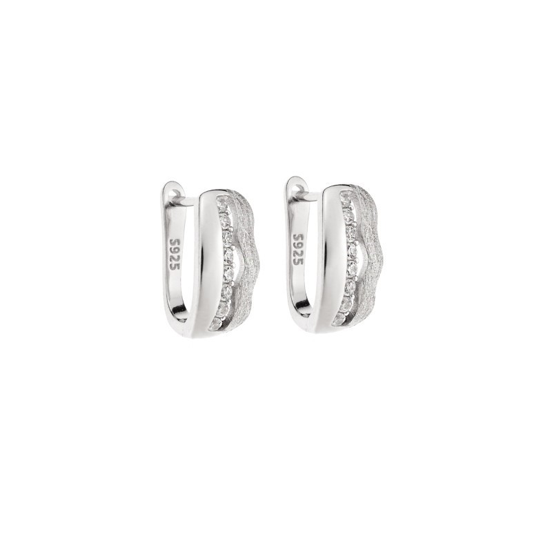 Σκουλαρίκια SENZA Κρίκοι Ασήμι 925