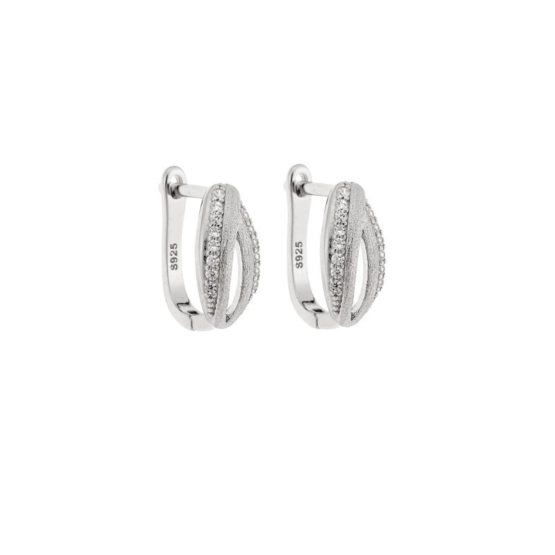 Σκουλαρίκια SENZA Κρίκοι Ασήμι 925