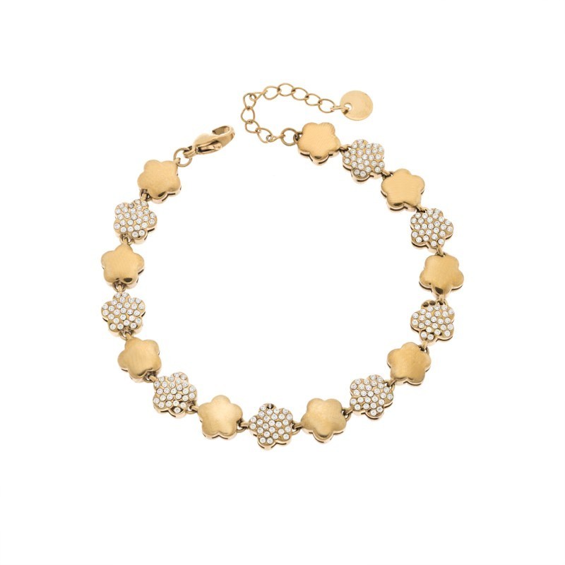 Βραχιόλι Γυναικείο SENZA Stainless Steel Gold Plated 