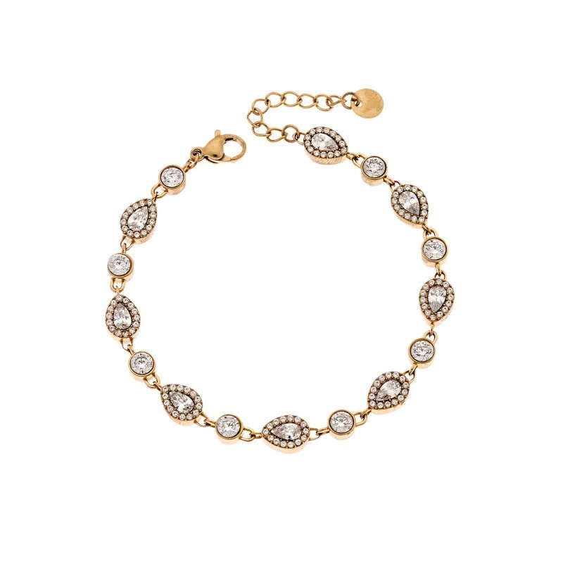 Βραχιόλι Γυναικείο SENZA Stainless Steel Gold Plated 