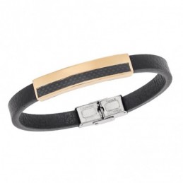 Βραχιόλι Senza Men`s Gold Plated Steel