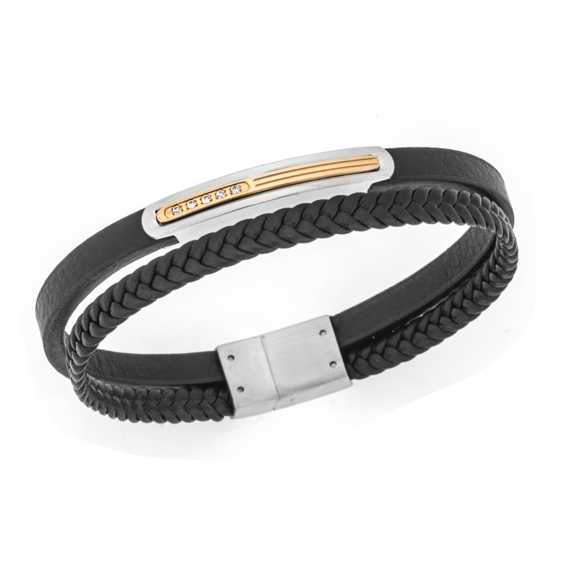 Βραχιόλι Senza Men`s Steel