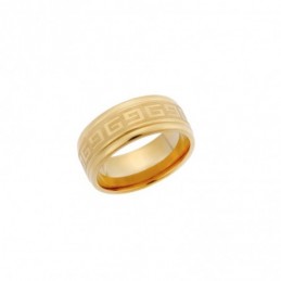Δαχτυλίδι Senza Unisex Gold Plated Steel