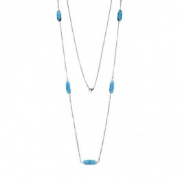 Κολιέ Γυναικείο SΕΝΖΑ Silver Steel SSD3843-13