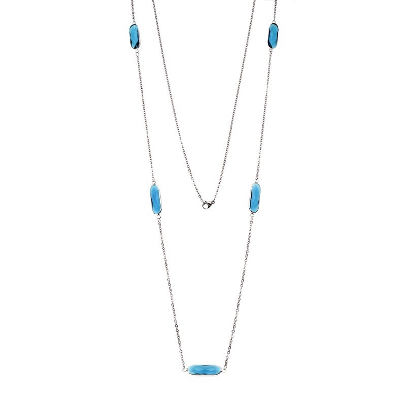 Κολιέ Γυναικείο SΕΝΖΑ Silver Steel SSD3843-13