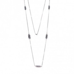 Κολιέ Γυναικείο SΕΝΖΑ Silver Steel SSD3843-15