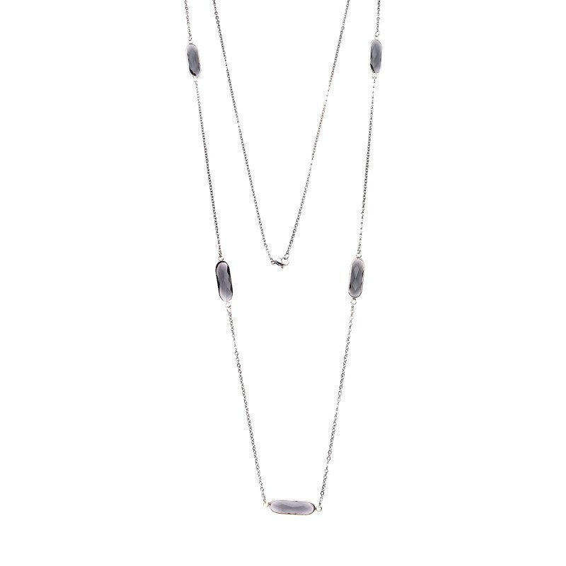 Κολιέ Γυναικείο SΕΝΖΑ Silver Steel SSD3843-15