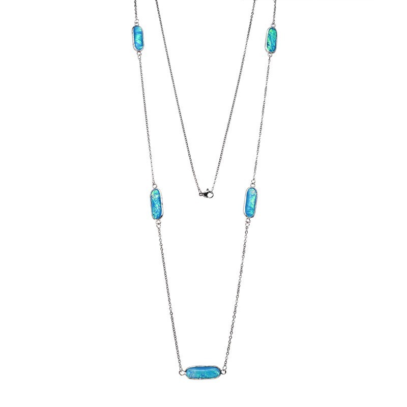 Κολιέ Γυναικείο SΕΝΖΑ Silver Steel SSD3843-16