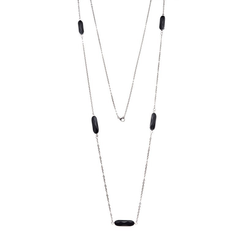 Κολιέ Γυναικείο SΕΝΖΑ Silver Steel SSD3843-2SR