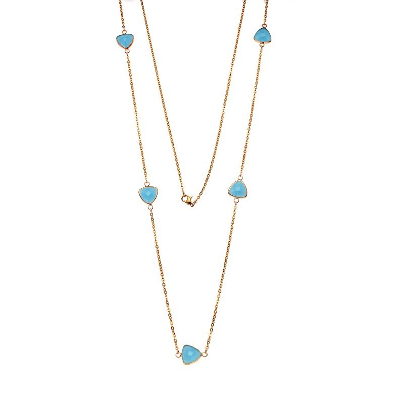 Κολιέ Senza Steel Gold Plated SSD4291-1