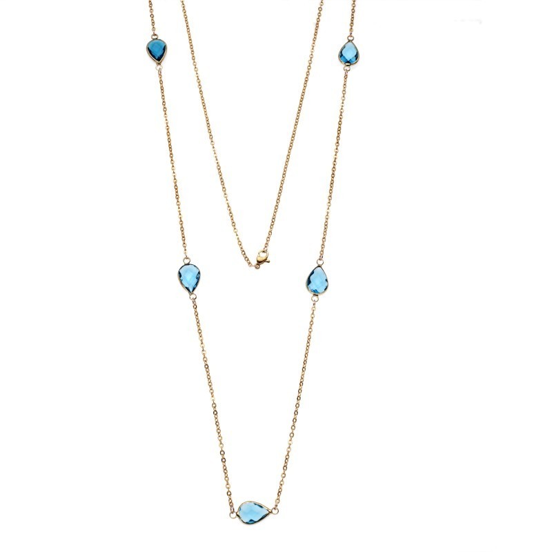 Κολιέ Γυναικείο SΕΝΖΑ Gold Steel SSD4293-5