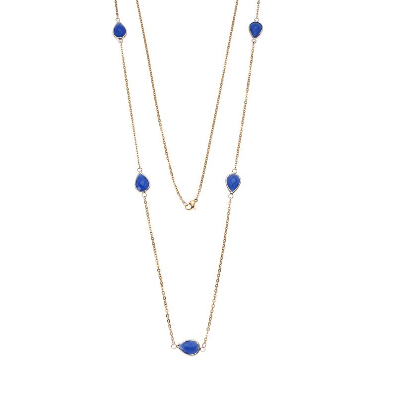 Κολιέ Γυναικείο SΕΝΖΑ Gold Steel SSD4293-7