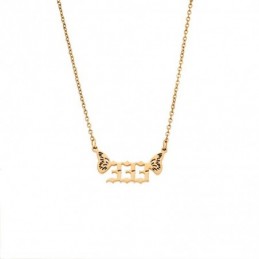 Κολιέ Senza Stainless Steel Gold Plated