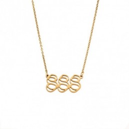 Κολιέ Senza Stainless Steel Gold Plated