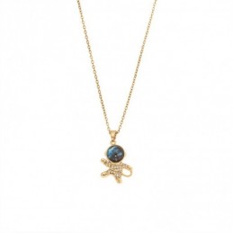 Μενταγιόν Senza Gold Plated Stainless Steel